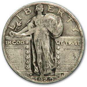 1929-D Standing Liberty Quarter Fine 1929-D Standing Liberty Quarter Fine