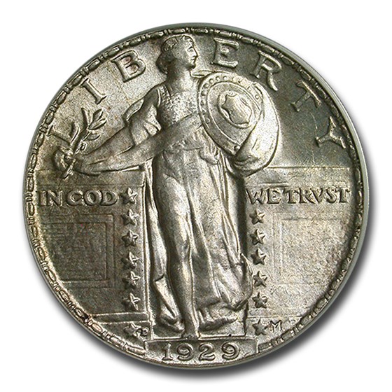 1929-D Standing Liberty Quarter MS-63 PCGS 1929-D Standing Liberty Quarter MS-63 PCGS