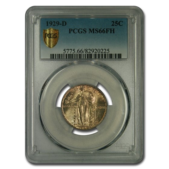 1929-D Standing Liberty Quarter MS-66 PCGS (FH) 1929-D Standing Liberty Quarter MS-66 PCGS (FH)