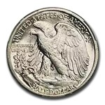 1929-D Walking Liberty Half Dollar AU-58 CACG