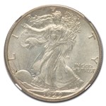1929-D Walking Liberty Half Dollar AU-58 NGC