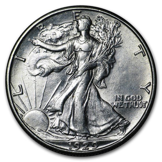 1929-D Walking Liberty Half Dollar AU 1929-D Walking Liberty Half Dollar AU