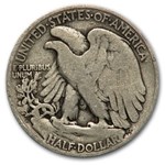 1929-D Walking Liberty Half Dollar Good/VG