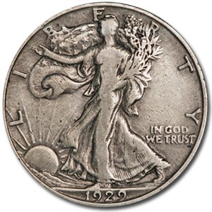 1929-D Walking Liberty Half Dollar VF 1929-D Walking Liberty Half Dollar VF
