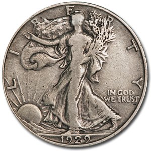 1929-D Walking Liberty Half Dollar VF