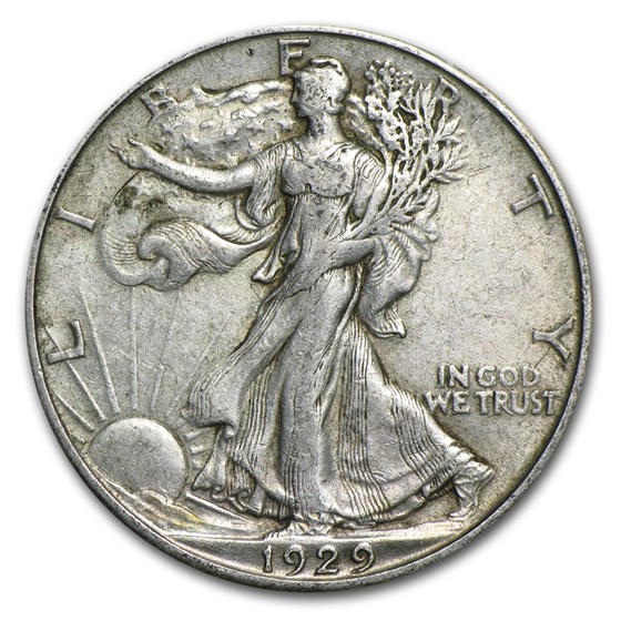 1929-D Walking Liberty Half Dollar XF 1929-D Walking Liberty Half Dollar XF