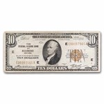 1929 (E-Richmond) $10 Brown Seal FRBN Fine (Fr#1860-E)