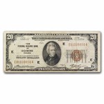 1929 (E-Richmond) $20 Brown Seal FRBN Fine (Fr#1870-E)