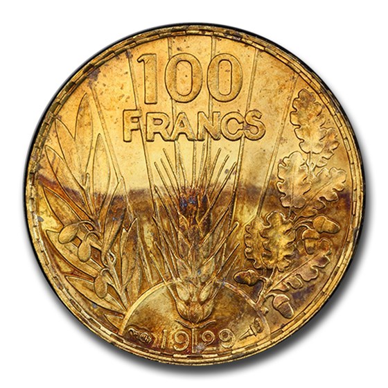 Pièce 1 Franc 1900 France Argent - PCGS MS 63 SPL - Rare En L'état - Certification