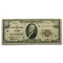 1929 (G-Chicago) $10 Brown Seal FRBN VF (Fr#1860-G)