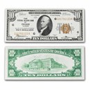 1929 (G-Chicago) $10 Brown Seal FRBN XF (Fr#1860-G)