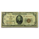 1929 (G-Chicago) $20 Brown Seal FRBN Fine (Fr#1870-G)