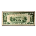 1929 (G-Chicago) $20 Brown Seal FRBN VF (Fr#1870-G)