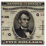 1929 (G-Chicago) $5.00 Brown Seal FRBN Fine (Fr#1850-G)
