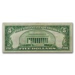 1929 (G-Chicago) $5.00 Brown Seal FRBN VF (Fr#1850-G)