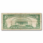 1929 (G-Chicago) $5.00 Brown Seal FRBN VG (Fr#1850-G)