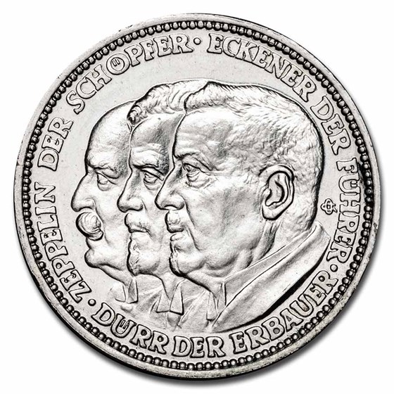1929 Germany Silver Medal Weimar Republic BU