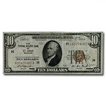 1929 (H-St. Louis) $10 Brown Seal FRBN Fine (Fr#1860-H)