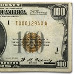 1929 (I-Minneapolis) $100 Brown Seal FRBN VF (Fr#1890-I)