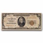 1929 (I-Minneapolis) $20 Brown Seal FRBN F (Fr#1870-I)