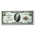 1929 (J-Kansas City) $10 Brown Seal FRBN CU (Fr#1860-J)