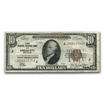 1929 (J-Kansas City) $10 Brown Seal FRBN Fine (Fr#1860-J)