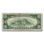 1929 (J-Kansas City) $10 Brown Seal FRBN Fine (Fr#1860-J)
