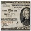 1929 (J-Kansas City) $20 Brown Seal FRBN Fine (Fr#1870-J)
