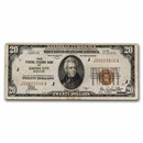 1929 (J-Kansas City) $20 Brown Seal FRBN Fine (Fr#1870-J)