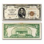 1929 (J-Kansas City) $5.00 Brown Seal FRBN Fine+ (Fr#1850-J)