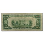 1929 (L-San Francisco) $20 Brown Seal FRBN VF (Fr#1870-L)