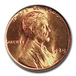 1929 Lincoln Cent MS-66 PCGS (Red)