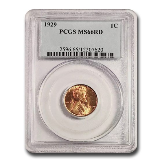1929 Lincoln Cent MS-66 PCGS (Red) 1929 Lincoln Cent MS-66 PCGS (Red)