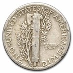 1929 Mercury Dime 50-Coin Roll Avg Circ