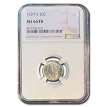 1929 Mercury Dime MS-66 NGC (FB)
