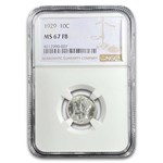 1929 Mercury Dime MS-67 NGC (FB)