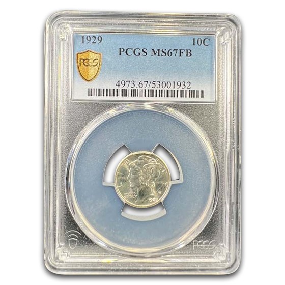 1929 Mercury Dime MS-67 PCGS (FB)
