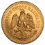 1929 Mexico Gold 50 Pesos AU