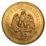1929 Mexico Gold 50 Pesos BU