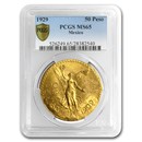 1929 Mexico Gold 50 Pesos MS-65 PCGS