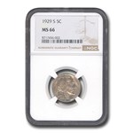 1929-S Buffalo Nickel MS-66 NGC