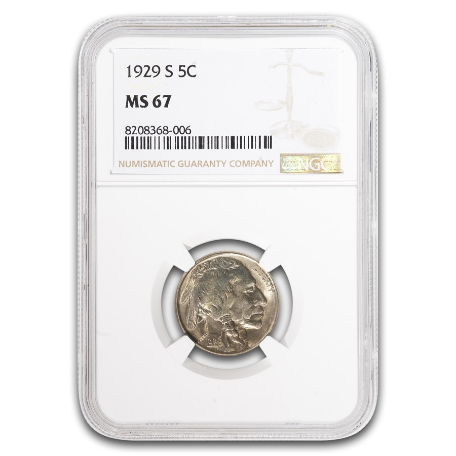 1929-S Buffalo Nickel MS-67 NGC