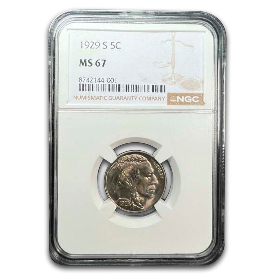 1929-S Buffalo Nickel MS-67 NGC