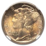 1929-S Mercury Dime MS-66 NGC (FB)