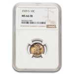 1929-S Mercury Dime MS-66 NGC (FB)