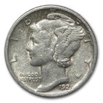 1929-S Mercury Dime XF