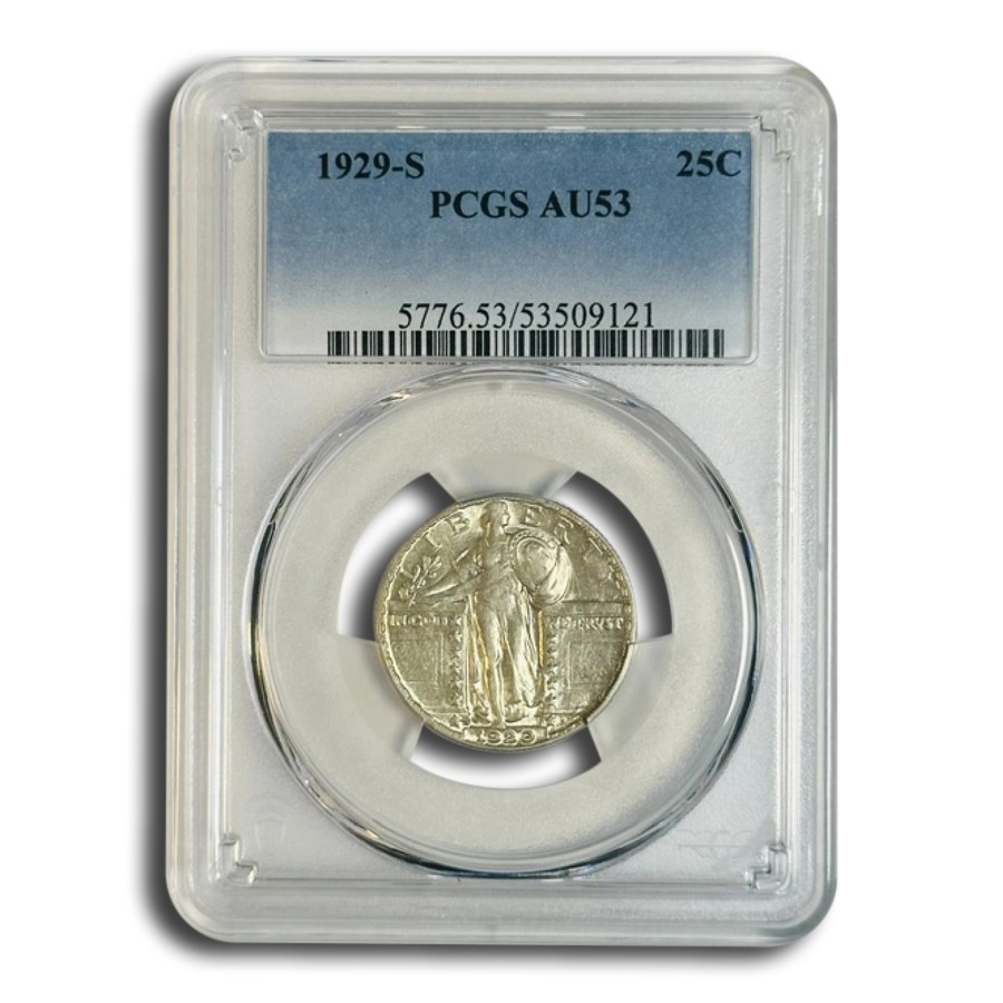 1929-S Standing Liberty Quarter AU-53 PCGS