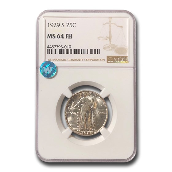 1929-S Standing Liberty Quarter MS-64 NGC (Full Head) 1929-S Standing Liberty Quarter MS-64 NGC (Full Head)
