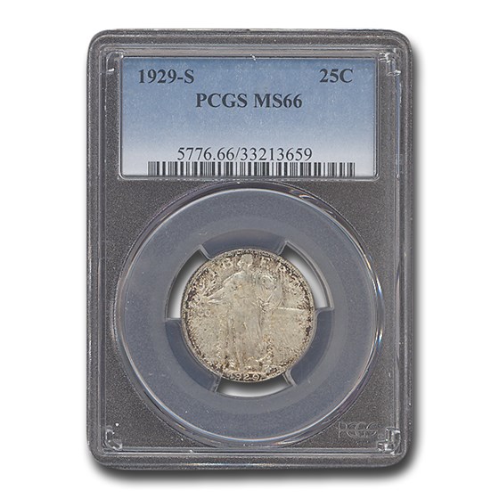 1929-S Standing Liberty Quarter MS-66 PCGS 1929-S Standing Liberty Quarter MS-66 PCGS