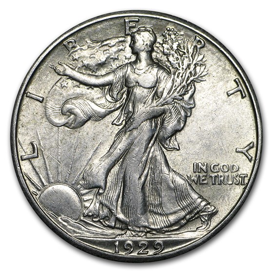 1929-S Walking Liberty Half Dollar AU 1929-S Walking Liberty Half Dollar AU